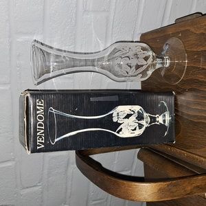 🌹Vendome Turkish crystal bud vase with box